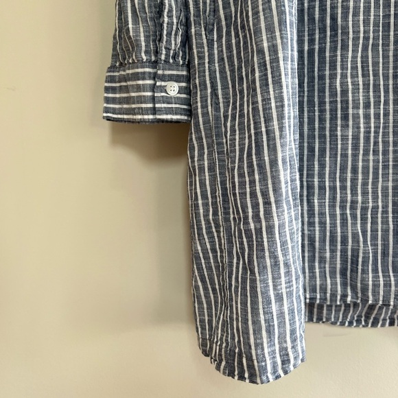 Michael Stars Elsie Striped Mini Shirtdress, size M - Picture 4 of 13